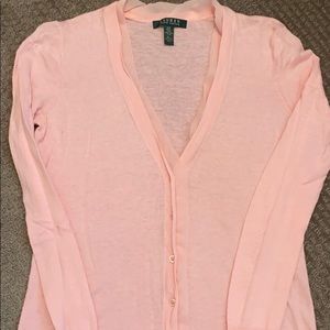 Pink cardigan
